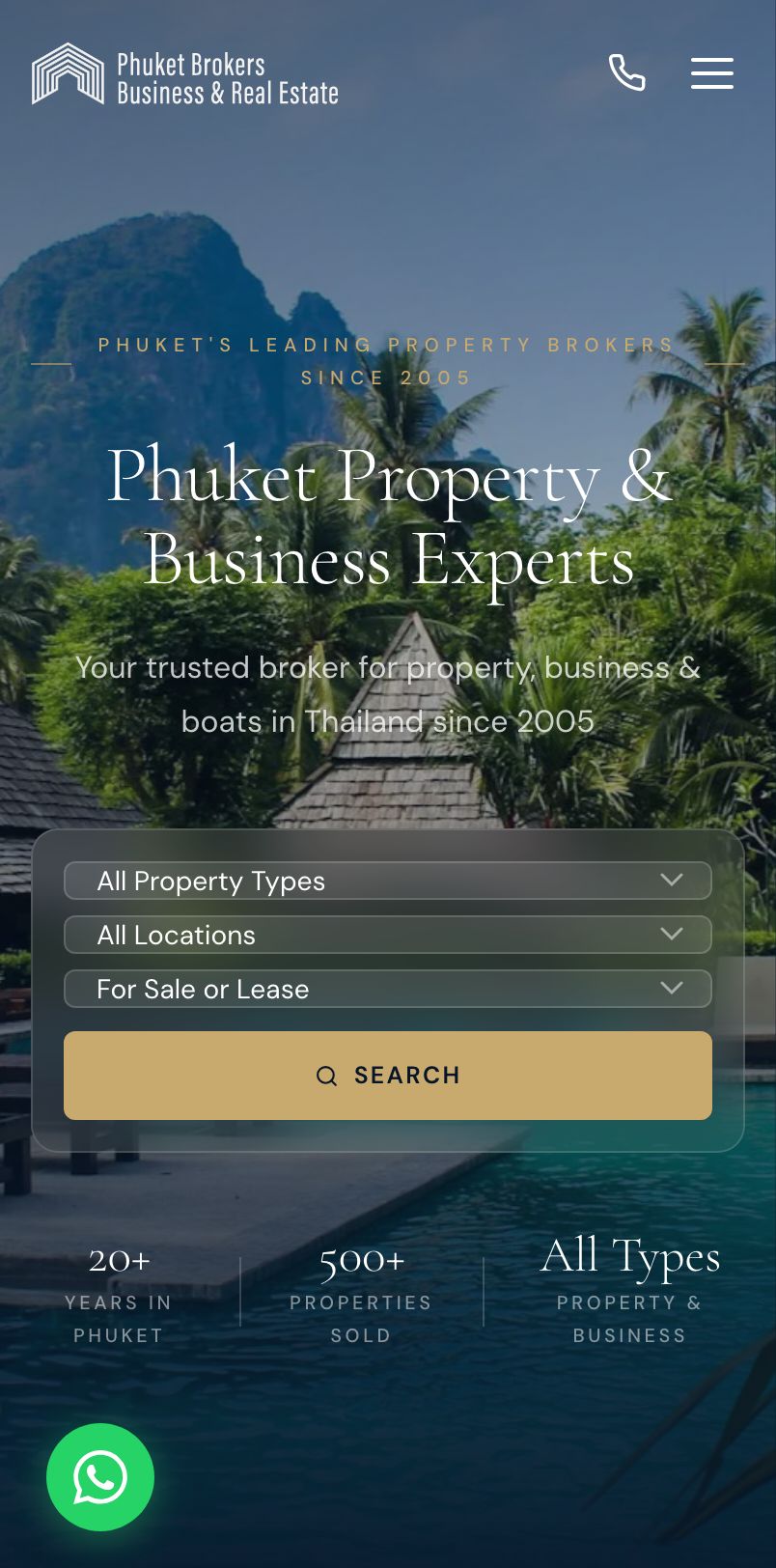 Phuket Brokers website