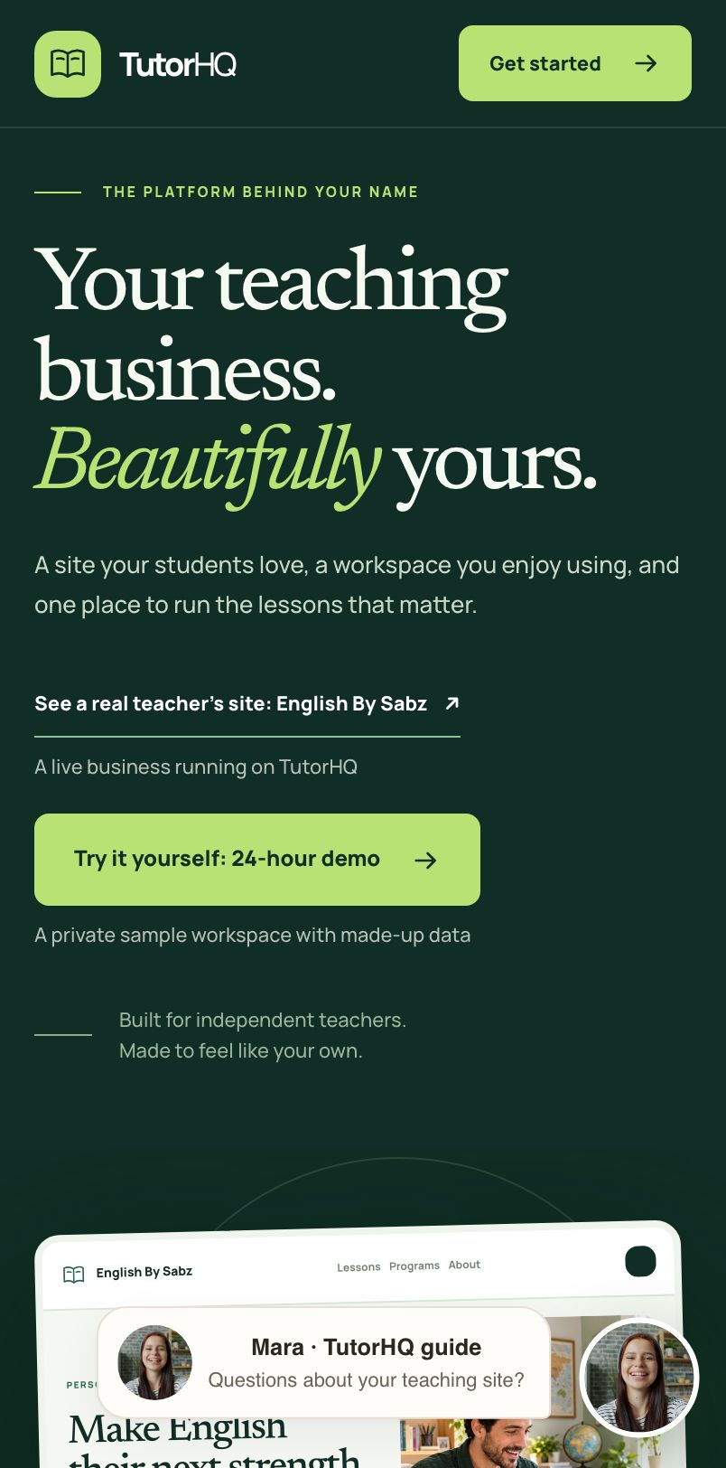 TutorHQ website